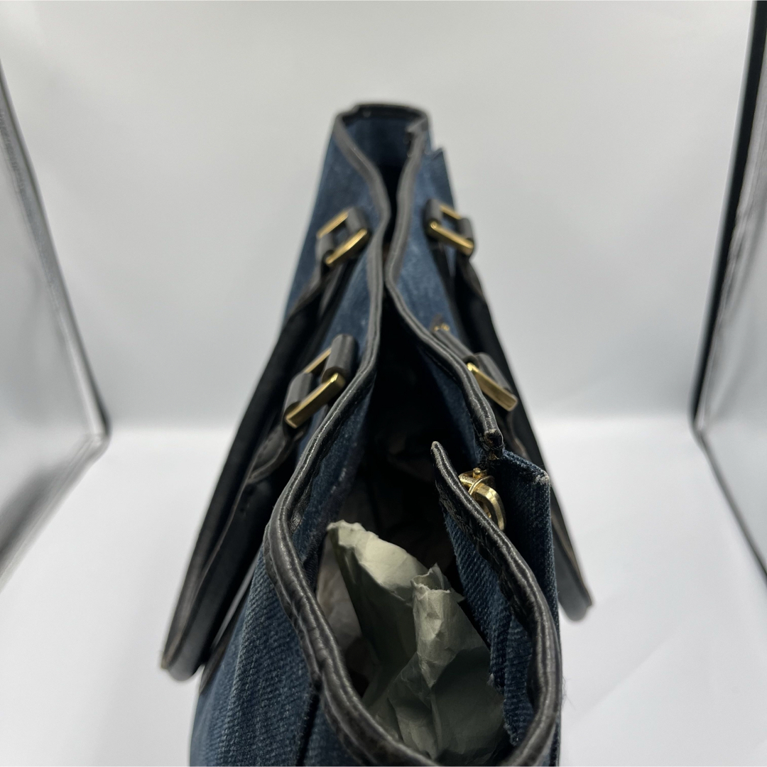 DIESEL - 【美品】ディーゼル トートバッグ デニム レザー A4 DIESEL - 【美品】ディーゼル トートバッグ デニム レザー A4