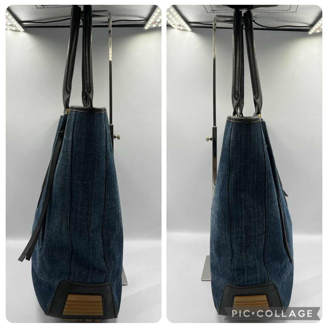 DIESEL - 【美品】ディーゼル トートバッグ デニム レザー A4 DIESEL - 【美品】ディーゼル トートバッグ デニム レザー A4