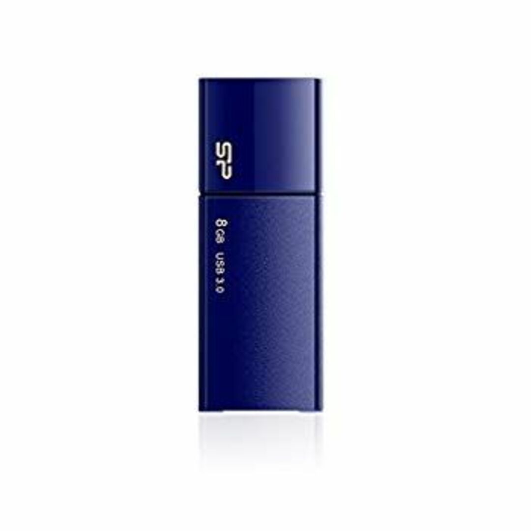 シリコンパワー USBメモリ 8GB USB3.0 スライド式 永久保証 Blaze B05 ネイビーブルー SP008GBUF3B05V1D rdzdsi3 スマホ/家電/カメラのPC/タブレット(PC周辺機器)の商品写真