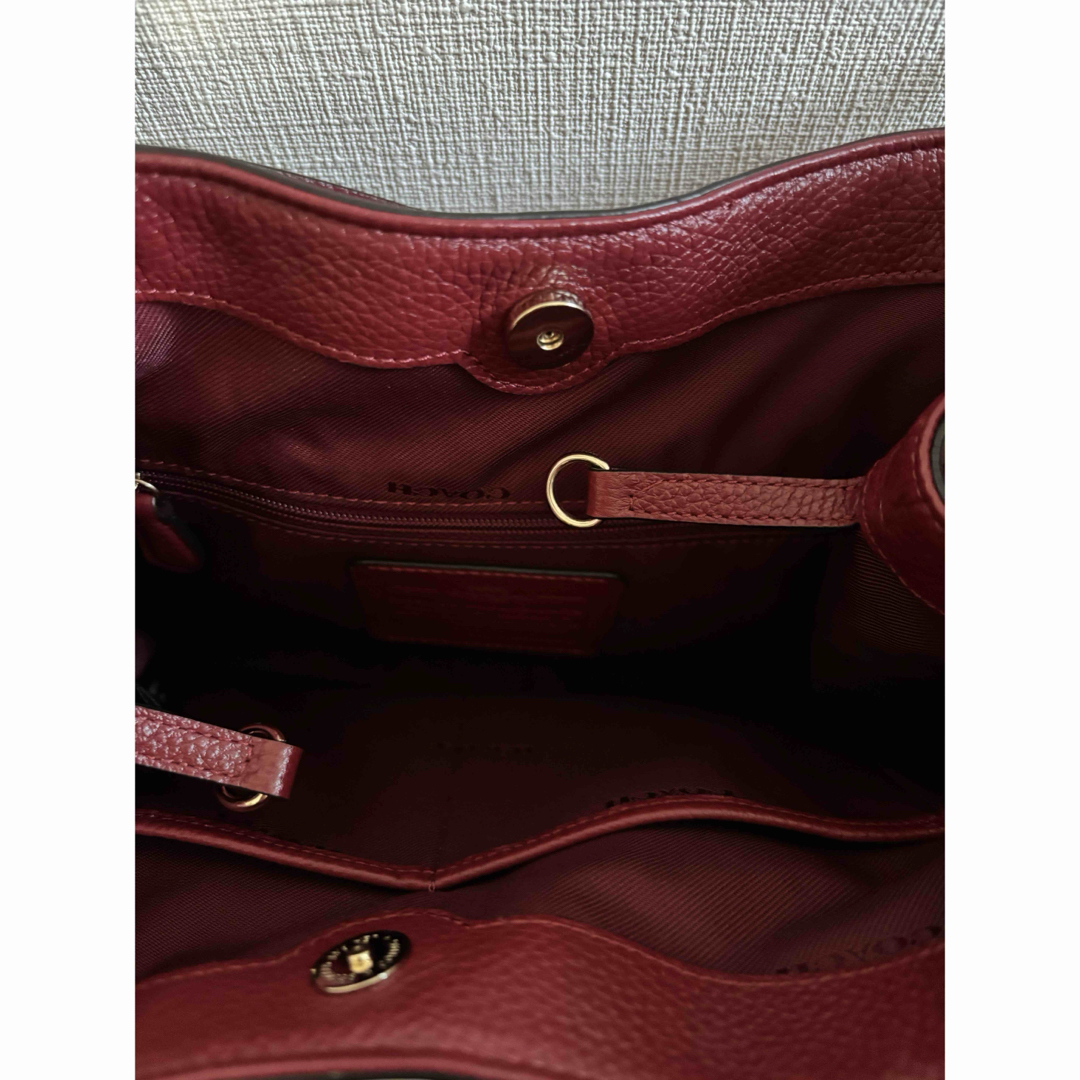 COACH - コーチ バーガンディショルダーバッグの通販 by じゅん COACH - コーチ バーガンディショルダーバッグの通販 by じゅん