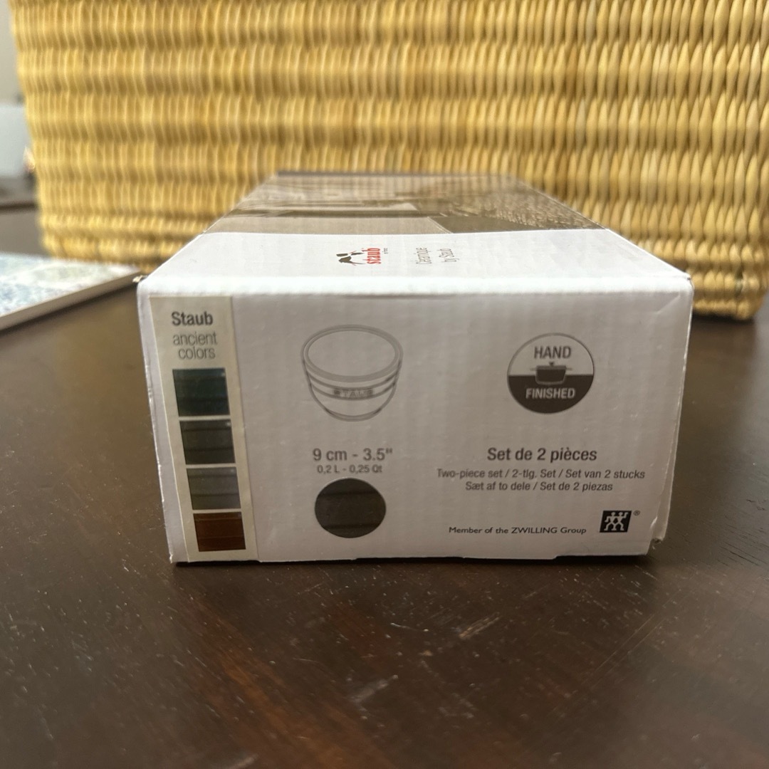 STAUB - staub ストウブ セラミック ペアラウンドラムカン STAUB - staub ストウブ セラミック ペアラウンドラムカン