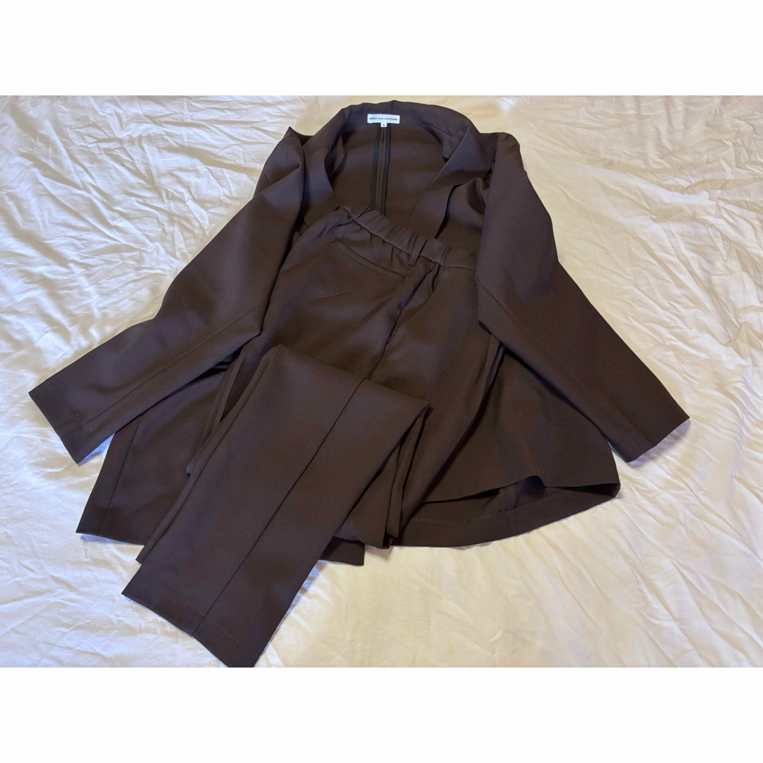 セットアップ ジャケット パンツ ダークブラウンの通販 by セットアップ ジャケット パンツ ダークブラウンの通販 by