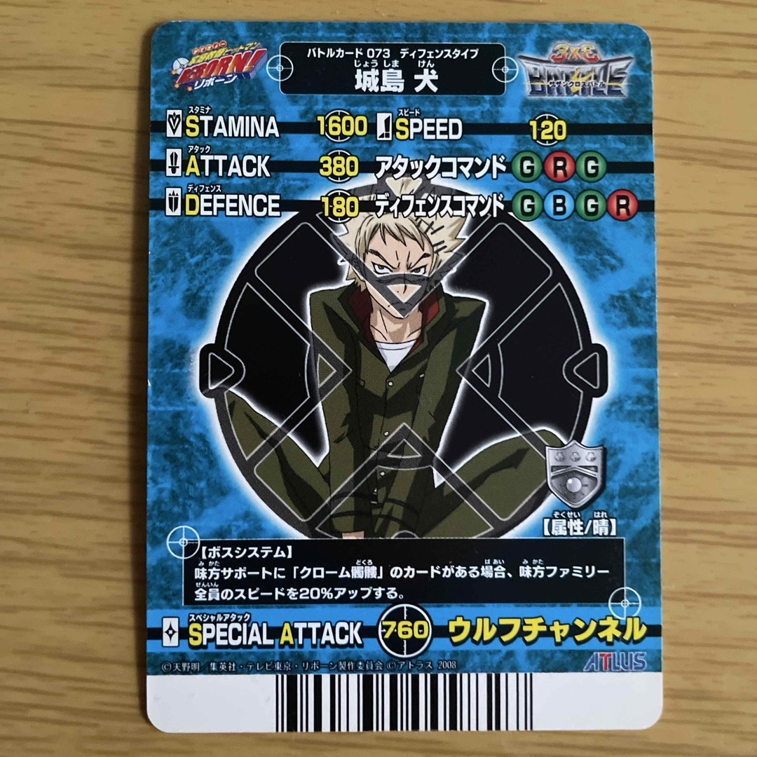 家庭教師ヒットマンREBORN サザンクロスバトル バトルカード073 家庭教師ヒットマンREBORN サザンクロスバトル バトルカード073