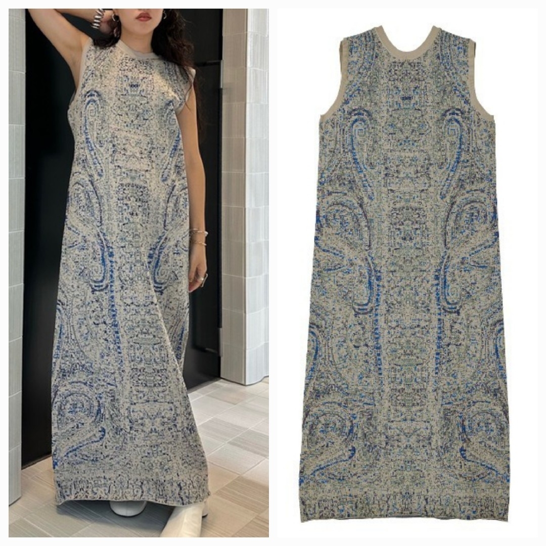 Ameri VINTAGE - AmeriVINTAGE ASMEE 2WAY I LINE KNITドレスの Ameri VINTAGE - AmeriVINTAGE ASMEE 2WAY I LINE KNITドレスの