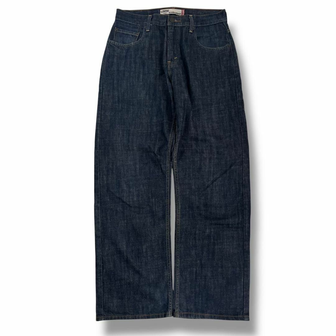 Levi's - 濃紺 00s リーバイス 569 デニム ワイド w30 L32 古着 Levi's - 濃紺 00s リーバイス 569 デニム ワイド w30 L32 古着