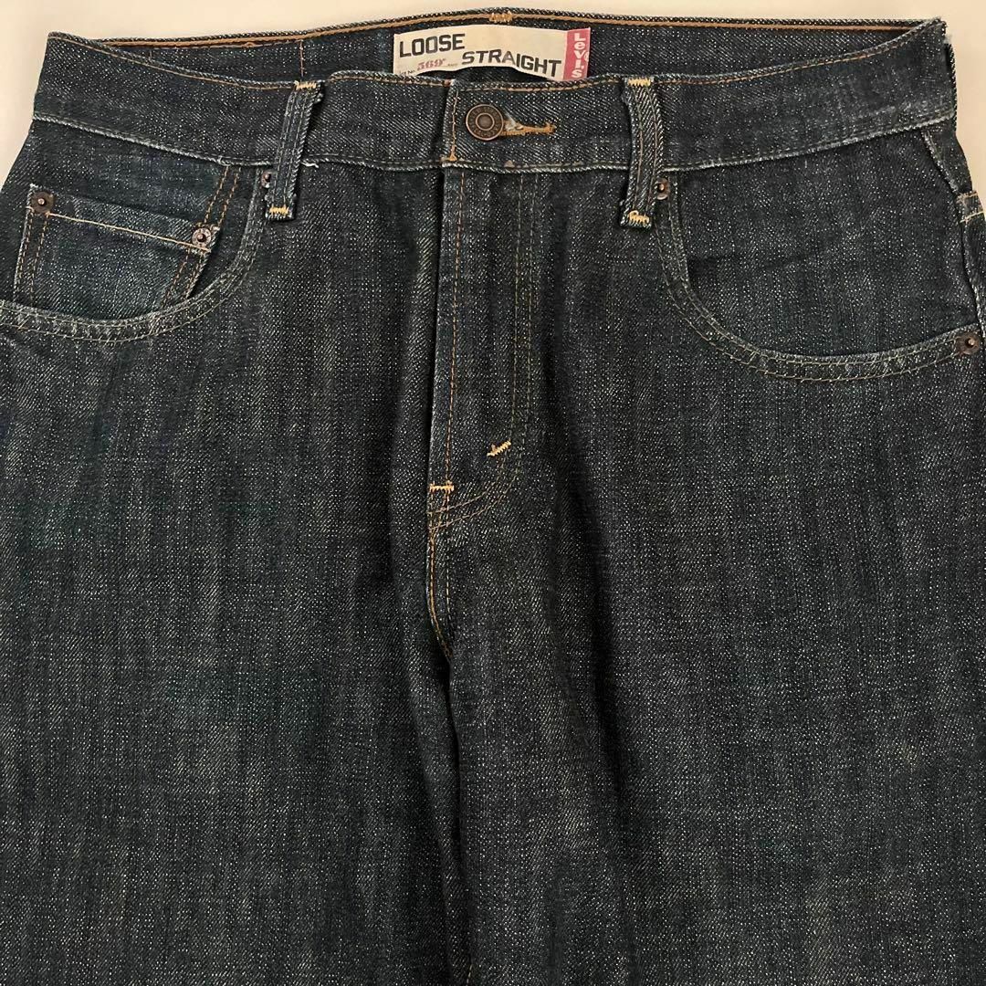 Levi's - 濃紺 00s リーバイス 569 デニム ワイド w30 L32 古着 Levi's - 濃紺 00s リーバイス 569 デニム ワイド w30 L32 古着