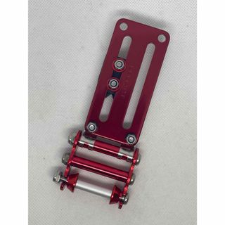 ニックスダストカップ用　ニックス風チェーン(レッド×レッド)脱着セフ付き(工具/メンテナンス)