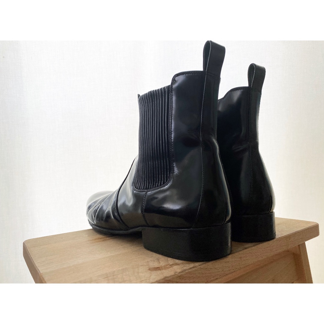 BALENCIAGA - BALENCIAGA レザー チェルシーブーツ サイドジップ BALENCIAGA - BALENCIAGA レザー チェルシーブーツ サイドジップ