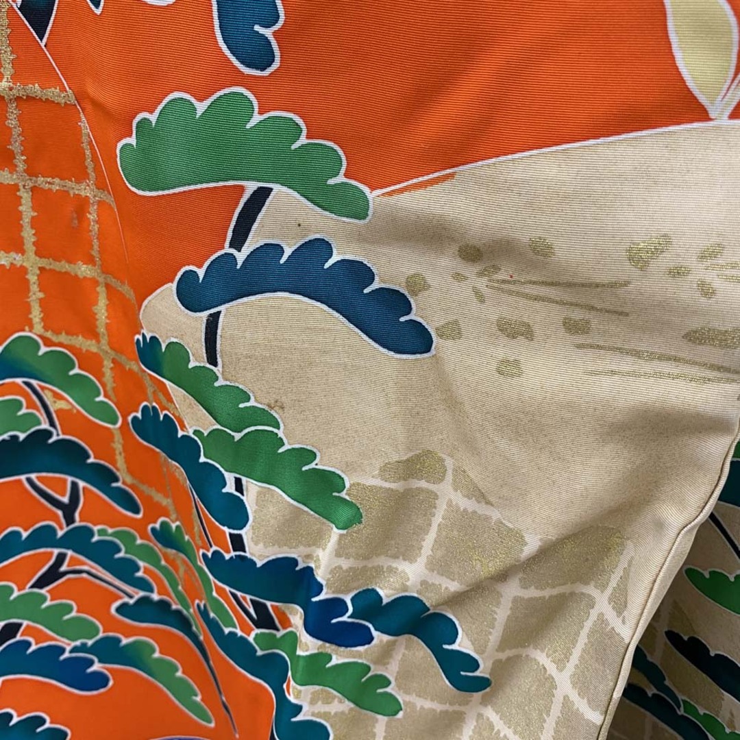 色打掛 正絹 鶴 刺繍 金 打掛 Lサイズ 裄67 花嫁衣裳 婚礼 色打掛 正絹 鶴 刺繍 金 打掛 Lサイズ 裄67 花嫁衣裳 婚礼