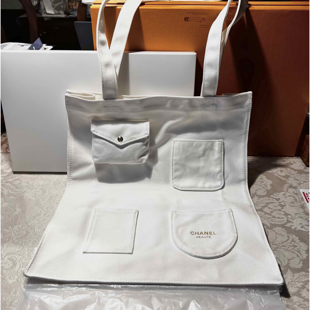 CHANEL - シャネル 顧客ギフト トートバッグ キャンバス地 新品 CHANEL - シャネル 顧客ギフト トートバッグ キャンバス地 新品