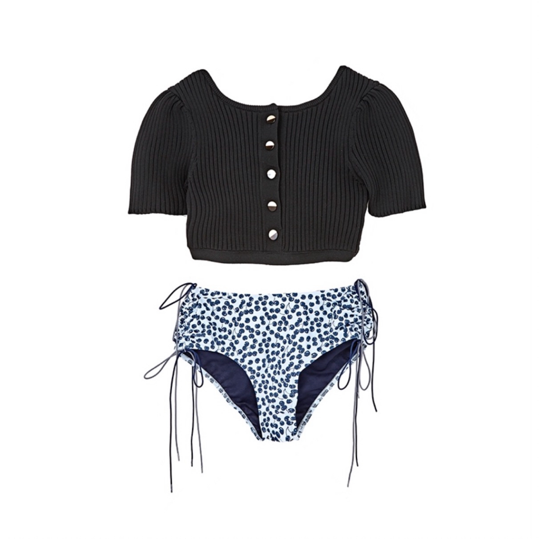 Her lip to - Black Ribbon Poolside Wearの通販 by M Her lip to - Black Ribbon Poolside Wearの通販 by M