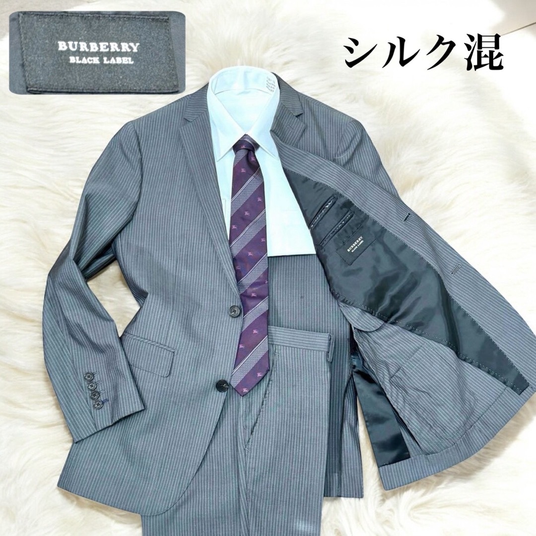 BURBERRY BLACK LABEL - シルク混 バーバリーブラックレーベル BURBERRY BLACK LABEL - シルク混 バーバリーブラックレーベル