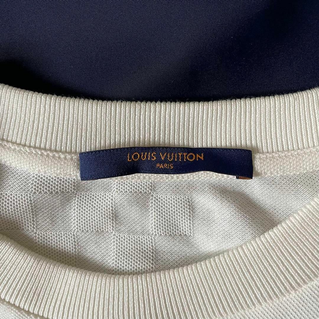 LOUIS VUITTON - 美品 現行タグ ルイヴィトン Tシャツ ダミエ柄 LOUIS VUITTON - 美品 現行タグ ルイヴィトン Tシャツ ダミエ柄