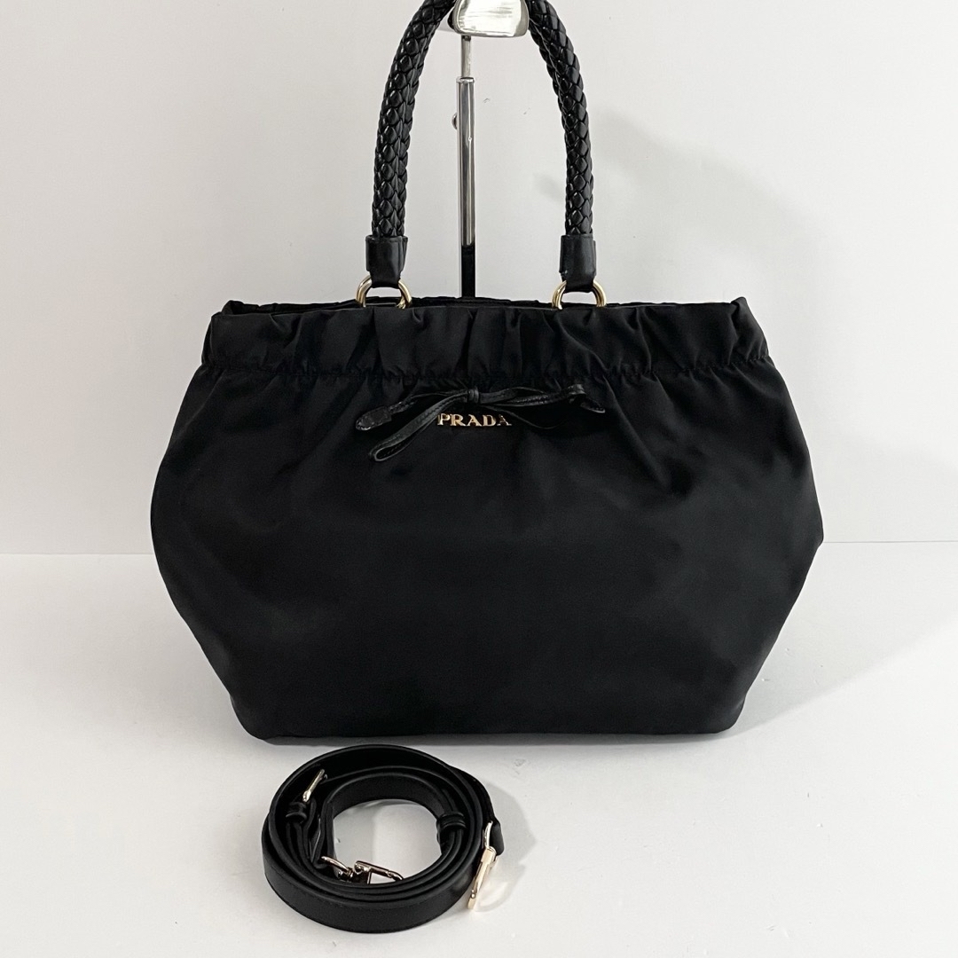 PRADA - 【極美品〜美品】プラダ リボン 2way ハンドバッグ PRADA - 【極美品〜美品】プラダ リボン 2way ハンドバッグ
