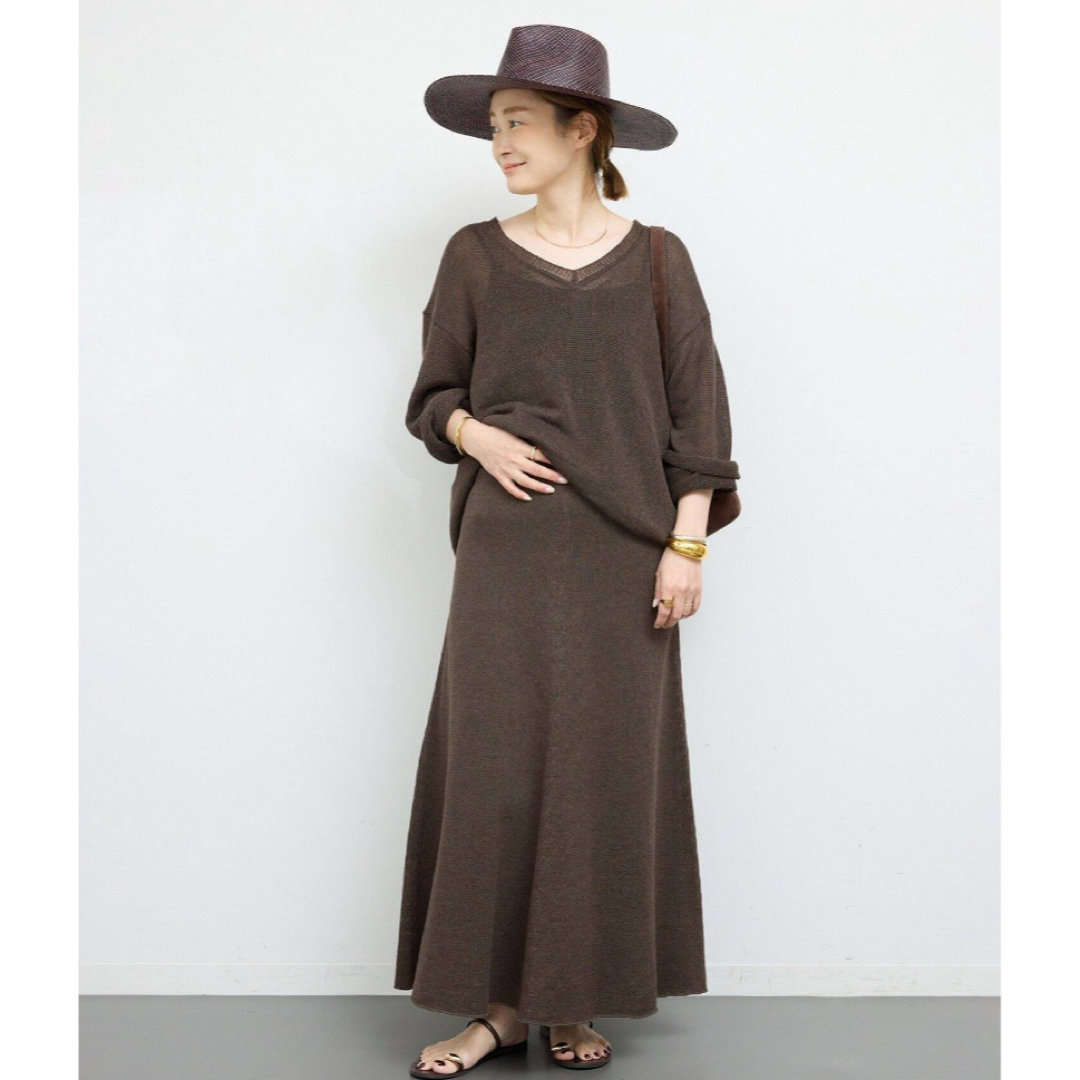 DEUXIEME CLASSE - 新品 完売 Fascinating ニット ブラウンAの DEUXIEME CLASSE - 新品 完売 Fascinating ニット ブラウンAの