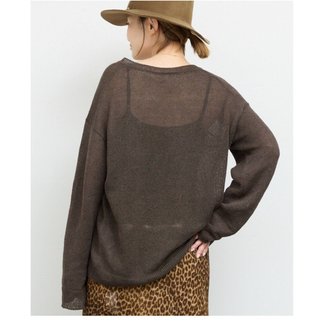 DEUXIEME CLASSE - 新品 完売 Fascinating ニット ブラウンAの DEUXIEME CLASSE - 新品 完売 Fascinating ニット ブラウンAの