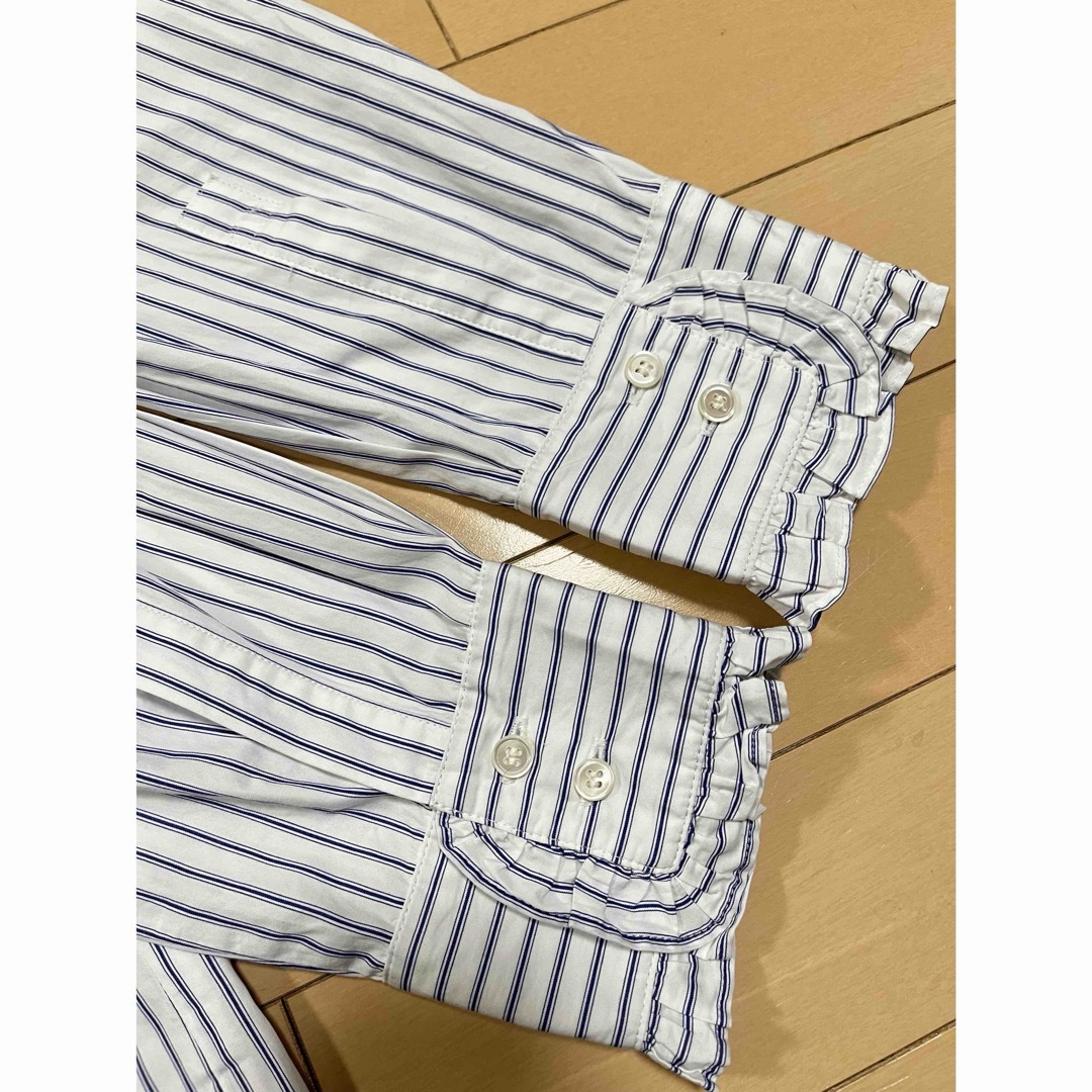IENA - 美品/IENA イエナ コットンフリルシャツブラウス 紐 IENA - 美品/IENA イエナ コットンフリルシャツブラウス 紐