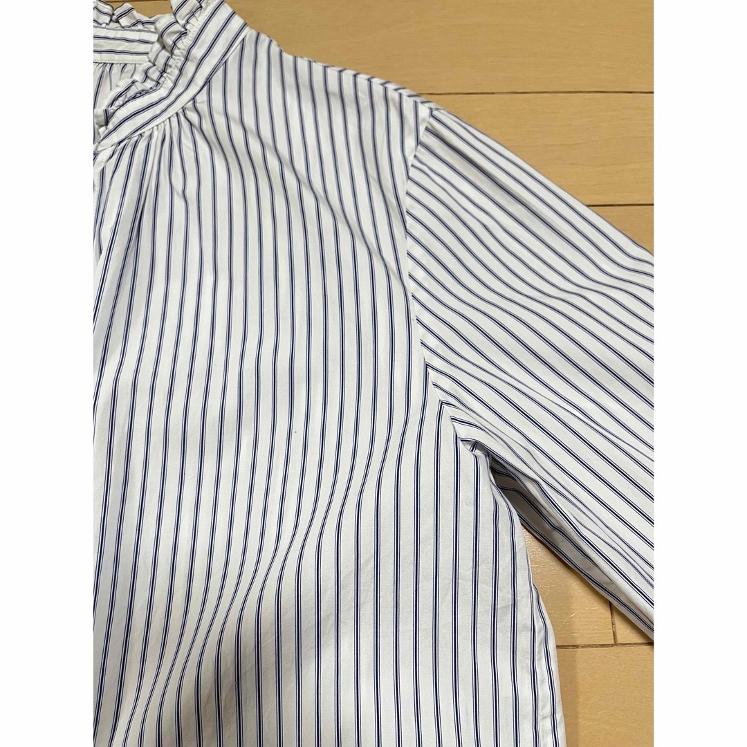 IENA - 美品/IENA イエナ コットンフリルシャツブラウス 紐 IENA - 美品/IENA イエナ コットンフリルシャツブラウス 紐