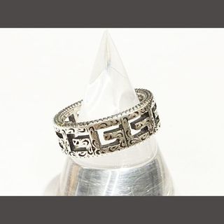 GUCCI - グッチ GUCCI スクエアG リング アラベスク シルバー GUCCI - グッチ GUCCI スクエアG リング アラベスク シルバー