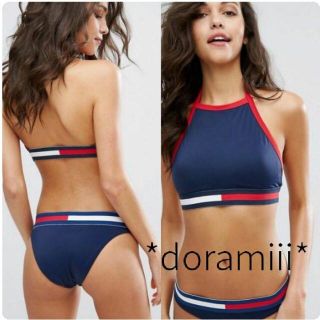 トミーヒルフィガー(TOMMY HILFIGER)のTommy Hilfiger*新作*ハイネックビキニ☆上下セット(水着)