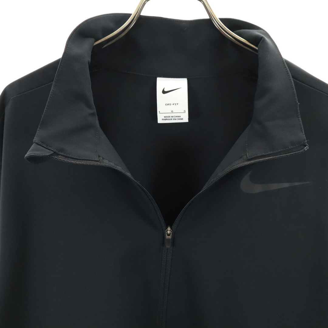 NIKE - 古着 NIKE ナイキ トラックジャケット L ブラック DRI NIKE - 古着 NIKE ナイキ トラックジャケット L ブラック DRI