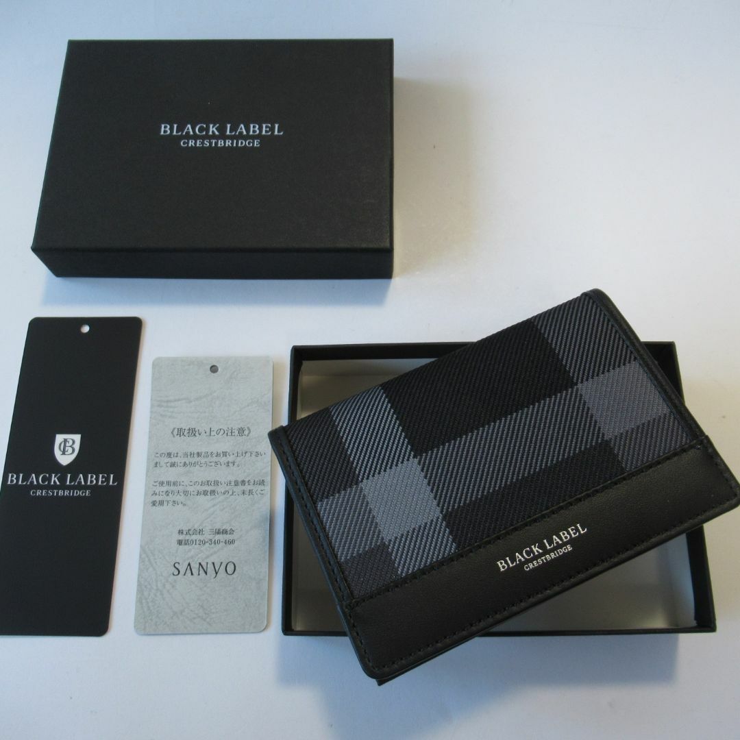 BLACK LABEL CRESTBRIDGE - ブラックレーベルクレストブリッジ新品ブラック カードケース / 名刺入れ