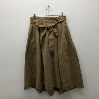 ナノユニバース(nano・universe)の【nano】ナノ　スカート　レディース　ひざ下　茶色系　無地　シンプル　フリーサイズ(その他)
