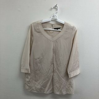 【Mixury】ミグジュアリー　ベージュ　長袖シャツ　レディース(シャツ/ブラウス(長袖/七分))