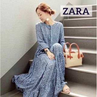 ZARA - 美品 ZARA ザラ Aライン ノーカラー ロングワンピース ZARA - 美品 ZARA ザラ Aライン ノーカラー ロングワンピース