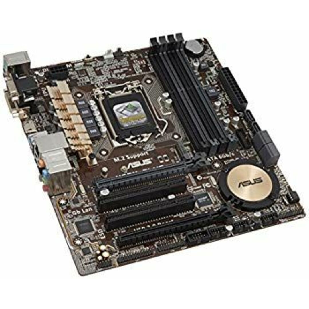 ASUSTeK Intel H97チップセット搭載マザーボード H97M-PLUS 9jupf8b スマホ/家電/カメラのPC/タブレット(PCパーツ)の商品写真