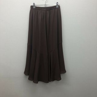 エニィスィス(anySiS)の【anySIS】エニィスィス　スカート　茶系　ブラウン　サイズ2　シフォン　レディース　カジュアル(その他)