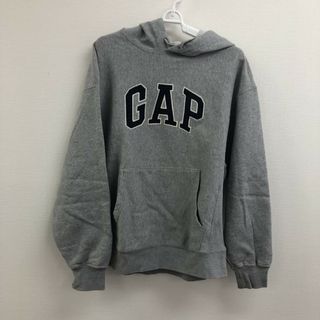 ギャップ(GAP)の【GAP】ギャップ　トップス　パーカー　フーディー　グレー系　XSサイズ　ロゴ　カジュアル(パーカー)