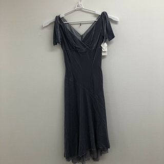 【レアノーレ】新品タグつき　ワンピース　ロング　ベロア　紫系　パープル　Mサイズ　パーティー(その他)