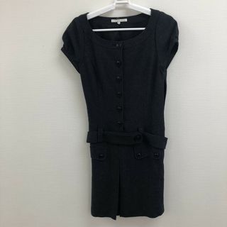 ブラーミン(BRAHMIN)の【Brahmin】ブラーミン　トップス　ロング　半袖　黒系　ブラック　サイズ38　毛100％　レディース(その他)