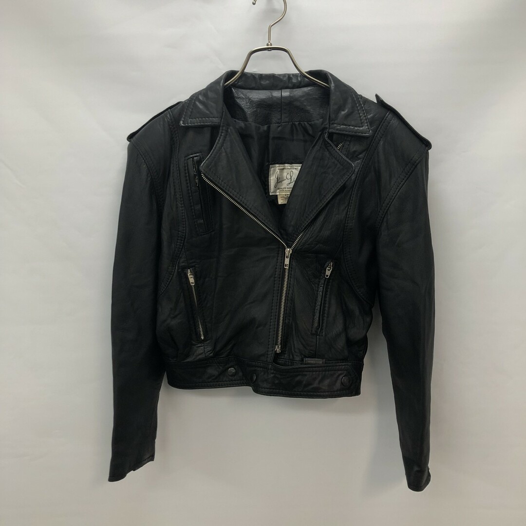 【jacques leather】ジャックスレザー　12　黒　ブラック　ライダースジャケット　ジャケット　長袖