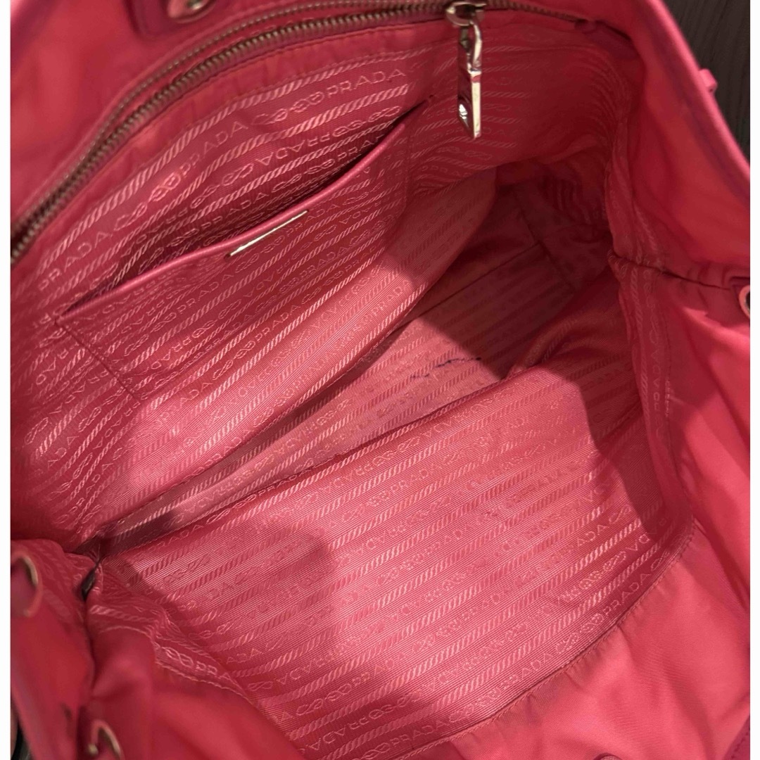 PRADA - PRADA ショッキングピンク トートバッグの通販 by 冬物 PRADA - PRADA ショッキングピンク トートバッグの通販 by 冬物