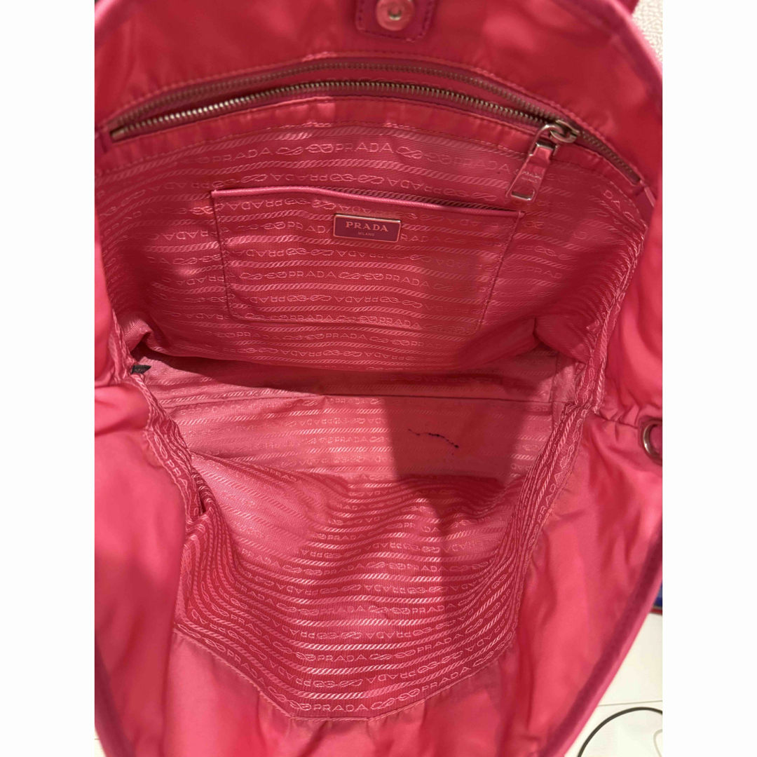 PRADA - PRADA ショッキングピンク トートバッグの通販 by 冬物 PRADA - PRADA ショッキングピンク トートバッグの通販 by 冬物