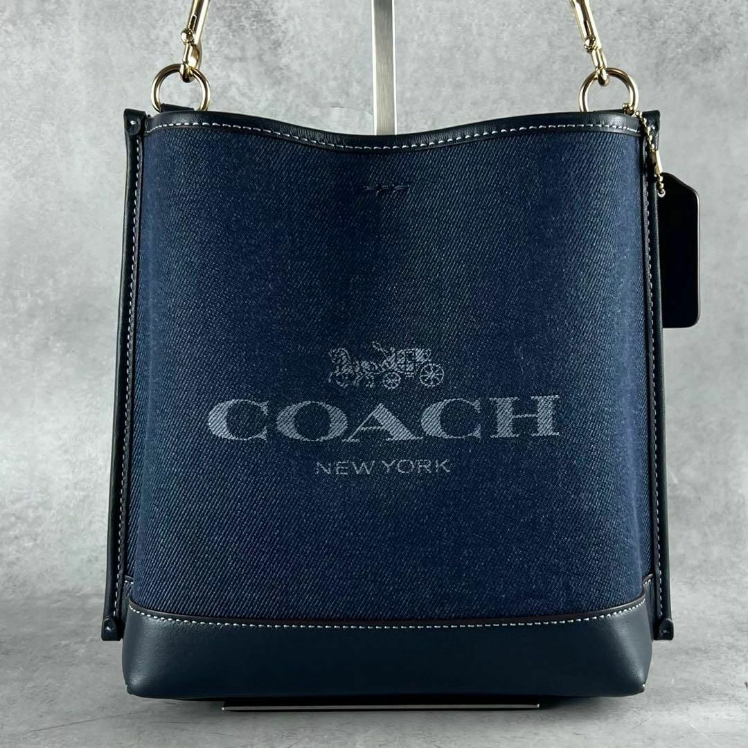 COACH - 極美品 コーチ モリー デニム ショルダーバッグ 2way COACH - 極美品 コーチ モリー デニム ショルダーバッグ 2way