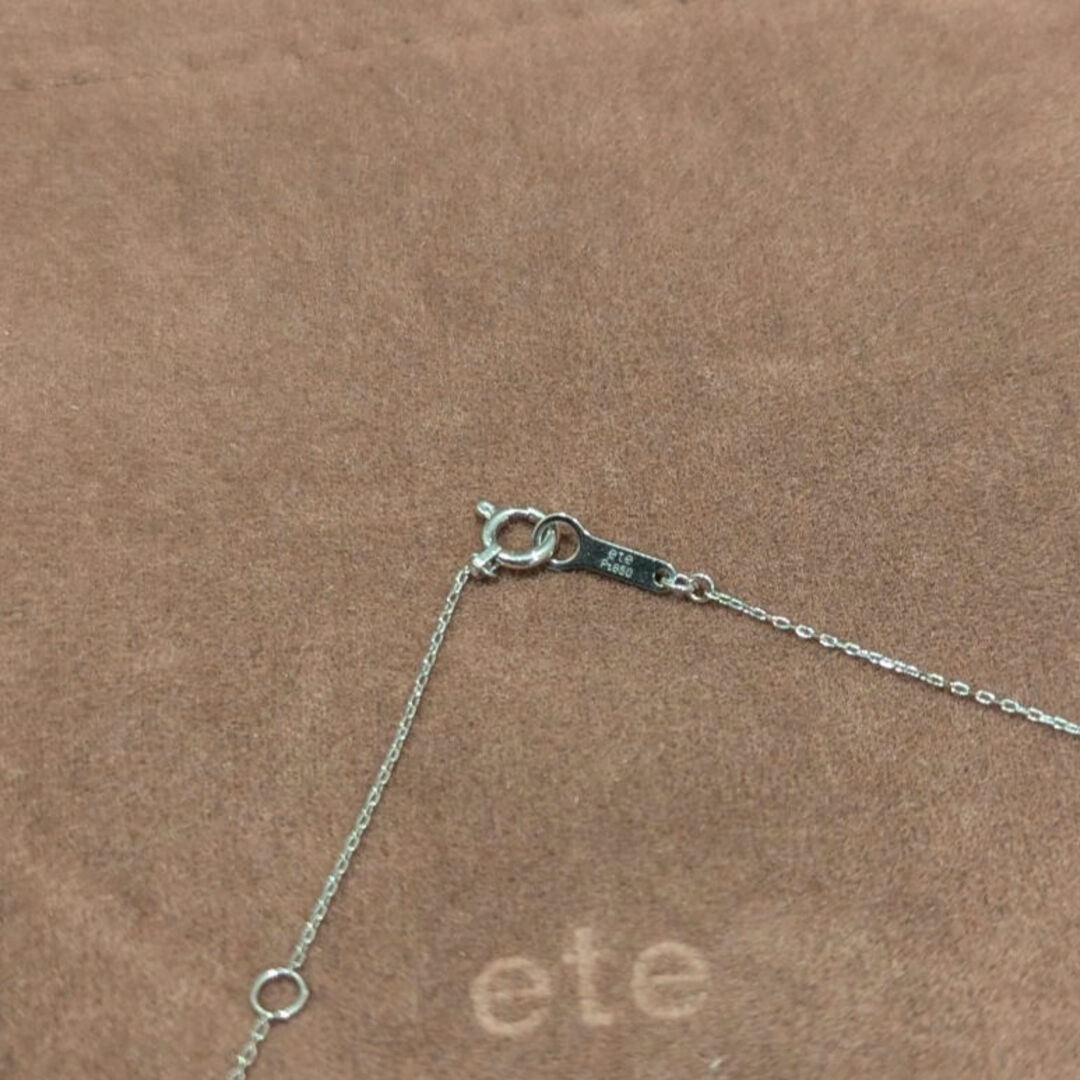 ete - ete パーティクル ネックレス 0.1ct プラチナの通販 by ete - ete パーティクル ネックレス 0.1ct プラチナの通販 by