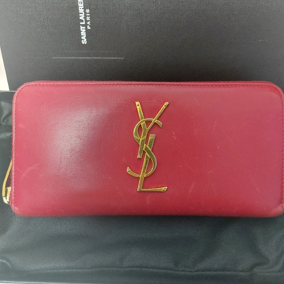 SAINT LAURENT - SAINT LAURENT長財布 赤サンローランの通販 by SAINT LAURENT - SAINT LAURENT長財布 赤サンローランの通販 by