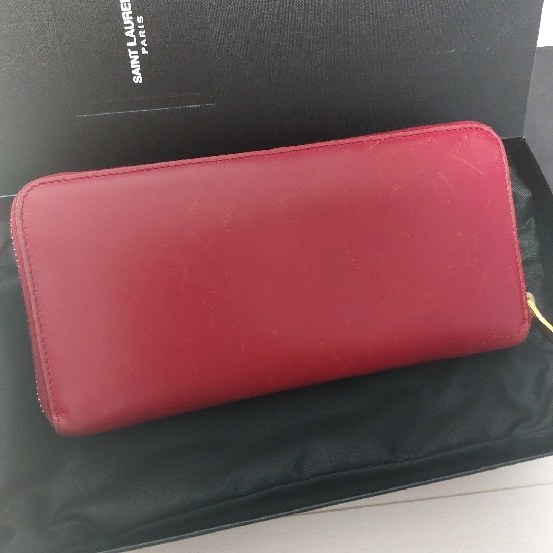 SAINT LAURENT - SAINT LAURENT長財布 赤サンローランの通販 by SAINT LAURENT - SAINT LAURENT長財布 赤サンローランの通販 by