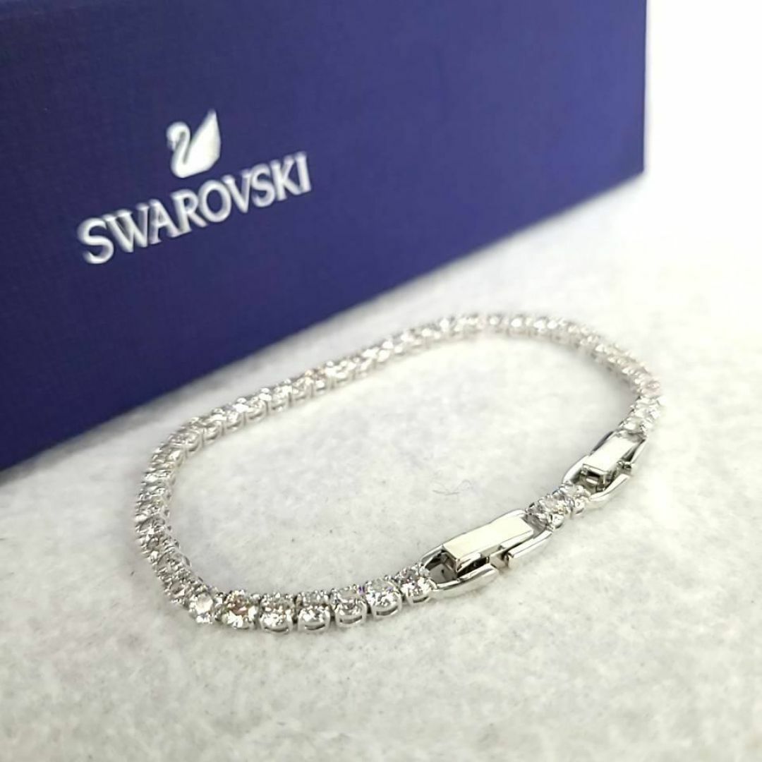 SWAROVSKI - ◇未使用級◇スワロフスキー テニスブレスレット SWAROVSKI - ◇未使用級◇スワロフスキー テニスブレスレット