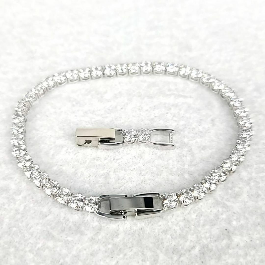 SWAROVSKI - ◇未使用級◇スワロフスキー テニスブレスレット SWAROVSKI - ◇未使用級◇スワロフスキー テニスブレスレット