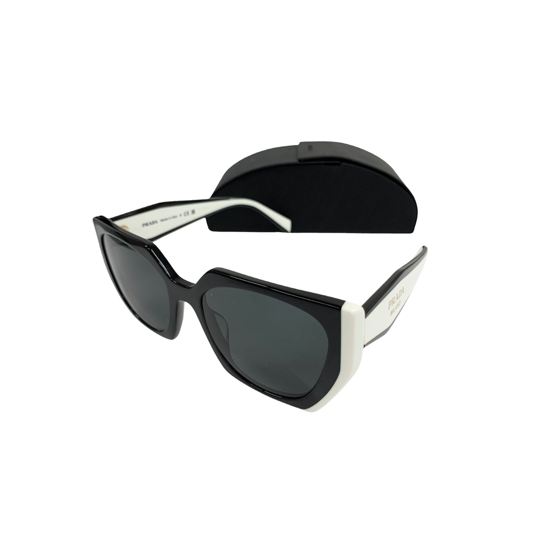 PRADA - プラダ SPR15W サングラス ブラック セルフレーム PRADA - プラダ SPR15W サングラス ブラック セルフレーム
