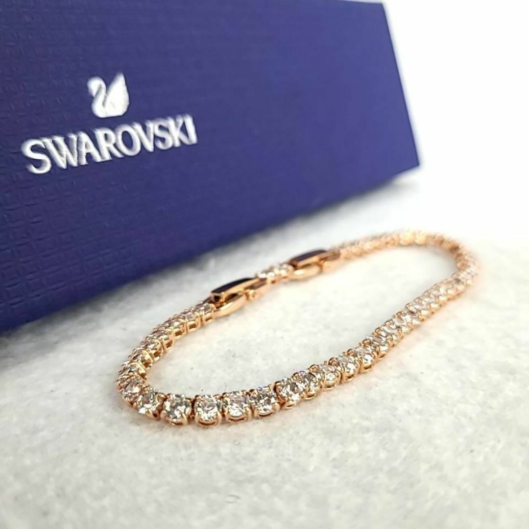 SWAROVSKI - ◇未使用級◇スワロフスキー テニスブレスレット SWAROVSKI - ◇未使用級◇スワロフスキー テニスブレスレット
