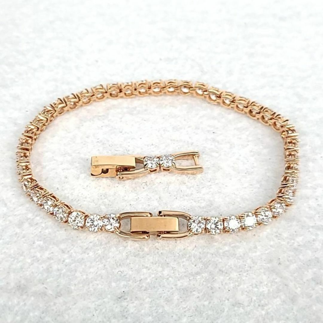 SWAROVSKI - ◇未使用級◇スワロフスキー テニスブレスレット SWAROVSKI - ◇未使用級◇スワロフスキー テニスブレスレット