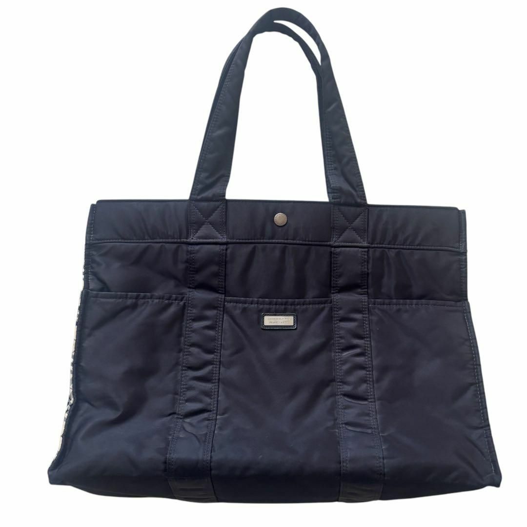 BURBERRY - バーバリー トートバッグ ブラックレーベル チェック BURBERRY - バーバリー トートバッグ ブラックレーベル チェック