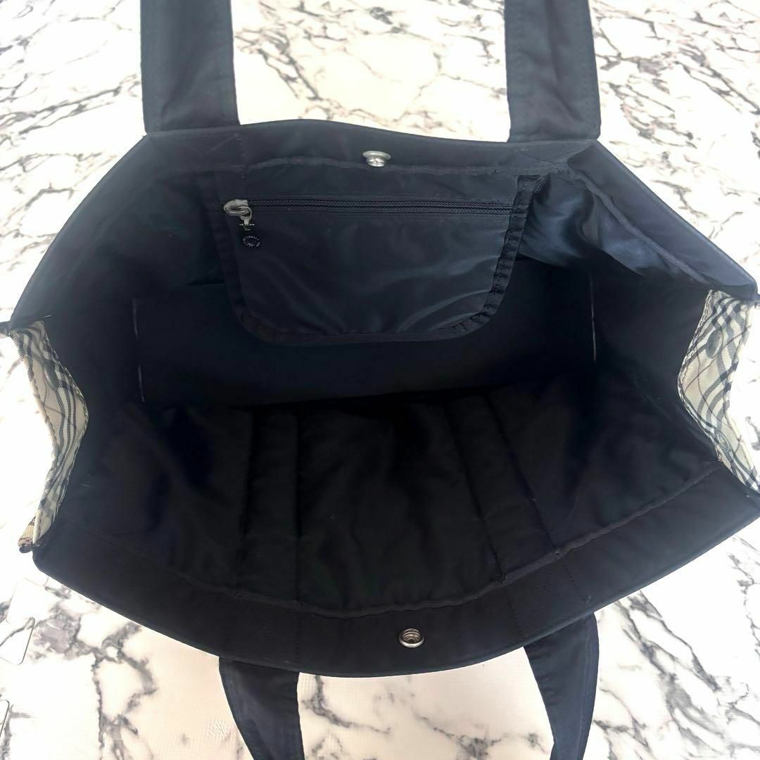 BURBERRY - バーバリー トートバッグ ブラックレーベル チェック BURBERRY - バーバリー トートバッグ ブラックレーベル チェック