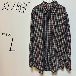 XLARGE - ☆美品 エクストララージ 袖切替 ロゴ ストライプ XLARGE - ☆美品 エクストララージ 袖切替 ロゴ ストライプ