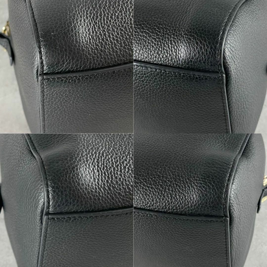 FURLA - 美品 フルラ ミニボストンバッグ シボ革 レザー ロゴ FURLA - 美品 フルラ ミニボストンバッグ シボ革 レザー ロゴ